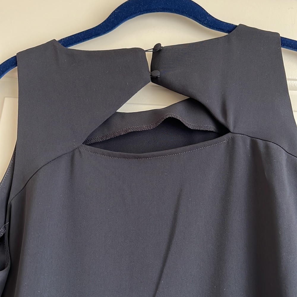 Loft Black Ruffle Hem Dress - Picture 4 of 4